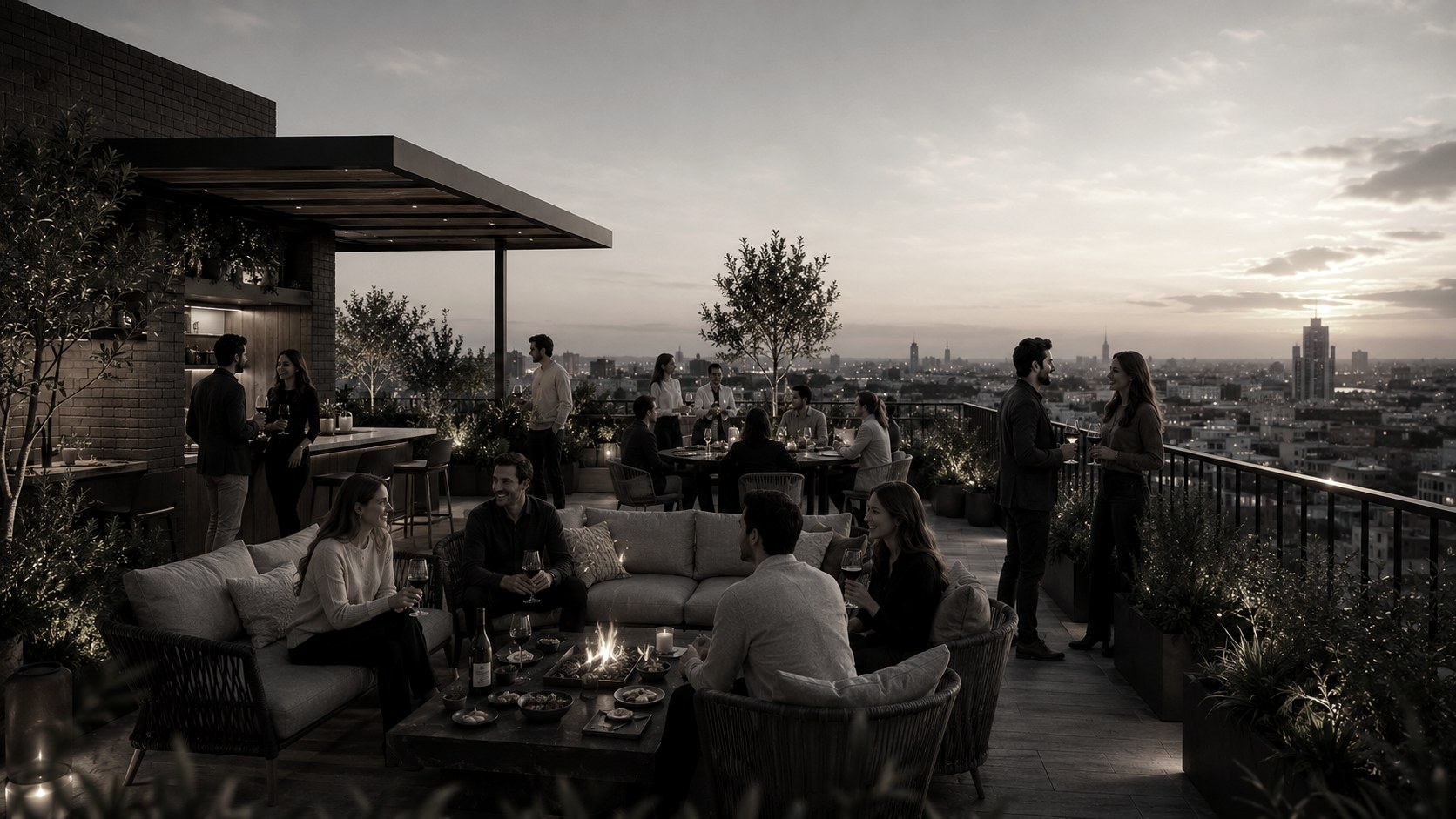Rooftop de amenidades, Justo Sierra